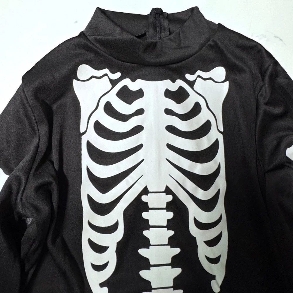 Glow in Dark Skeleton Costume NWOT Small Halloween